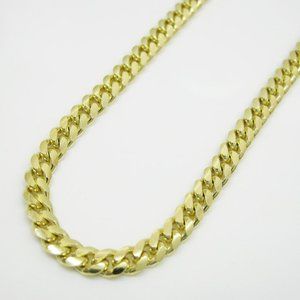 10K YELLOW SOLID REAL GOLD MIAMI CUBAN CHAIN 20 INCH 7.00MM  55.70 GRAMS